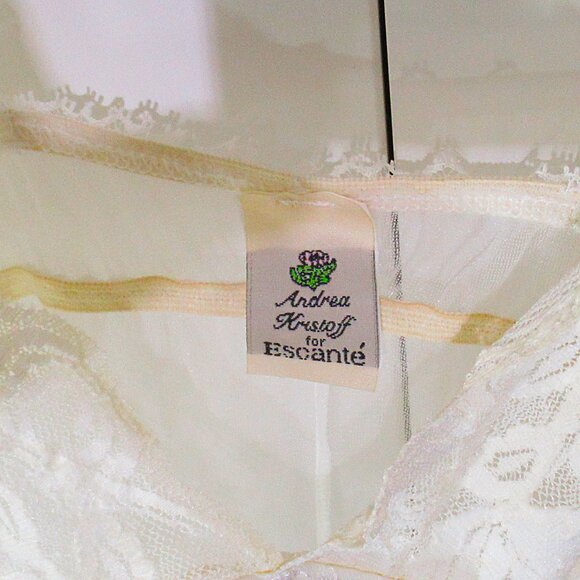 Escante Vintage Nylon & Satin Babydoll M/L - Picture 5 of 9